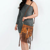 American Darling Cross Body Full Grain Genuine Leather Western Women Bag Handbag Purse | Crossbody for Cute