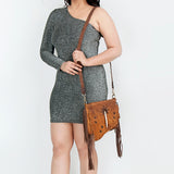 American Darling Cross Body Full Grain Genuine Leather Western Women Bag Handbag Purse | Crossbody for Cute