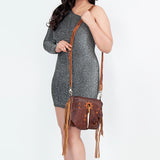 American Darling Cross Body Full Grain Genuine Leather Western Women Bag Handbag Purse | Crossbody for Cute