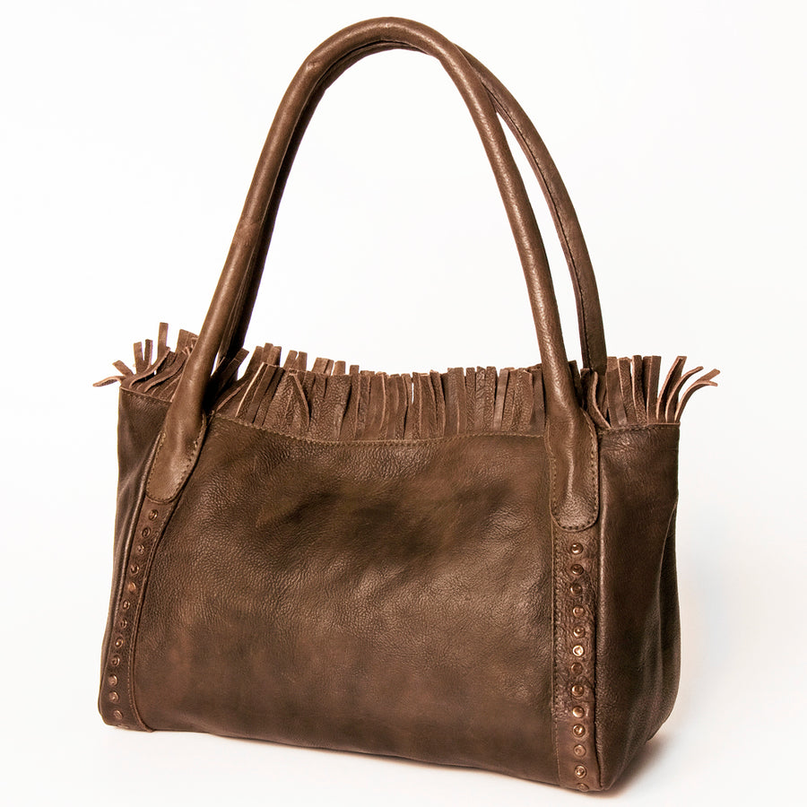Never Mind Nmbgm110G Tote Vintage Handmade Genuine Cowhide Leather Women Bag Western Handbag Purse