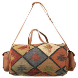 OHLAY KB341 DUFFEL Upcycled Wool Genuine Leather women bag western handbag purse