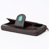 OHLAY WALLET Hand Tooled Genuine Leather women bag western handbag purse