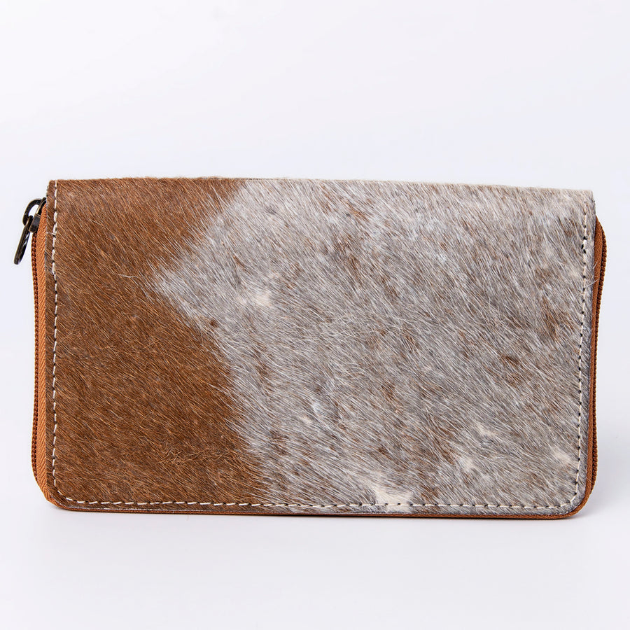 OHLAY Wallet Hand Tooled Hair-On Genuine Leather Women Bag Western Handbag Purse | Womens Handbags |Leather Belt for Summer
