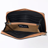 OHLAY WALLET Hand Tooled Genuine Leather women bag western handbag purse