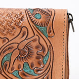 OHLAY WALLET Hand Tooled Genuine Leather women bag western handbag purse