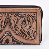 OHLAY WALLET Hand Tooled Genuine Leather women bag western handbag purse