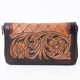 OHLAY WALLET Hand Tooled Genuine Leather women bag western handbag purse