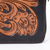 OHLAY WALLET Hand Tooled Genuine Leather women bag western handbag purse