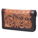 OHLAY WALLET Hand Tooled Genuine Leather women bag western handbag purse
