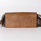 OHLAY WALLET Hand Tooled Hair-on Genuine Leather women bag western handbag purse