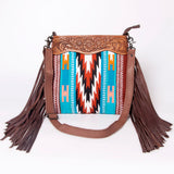 American Darling Signature Crossbody Hand Tooled Saddle Blanket Genuine Leather Women Bag Western Handbag Purse