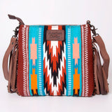 American Darling Signature Crossbody Hand Tooled Saddle Blanket Genuine Leather Women Bag Western Handbag Purse