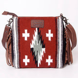 American Darling Signature Crossbody Hand Tooled Saddle Blanket Genuine Leather Women Bag Western Handbag Purse