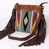 American Darling Signature Crossbody Hand Tooled Saddle Blanket Genuine Leather Women Bag Western Handbag Purse
