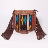 American Darling Signature Crossbody Hand Tooled Saddle Blanket Genuine Leather Women Bag Western Handbag Purse
