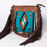 American Darling Signature Crossbody Hand Tooled Saddle Blanket Genuine Leather Women Bag Western Handbag Purse