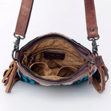 American Darling Signature Crossbody Hand Tooled Saddle Blanket Genuine Leather Women Bag Western Handbag Purse