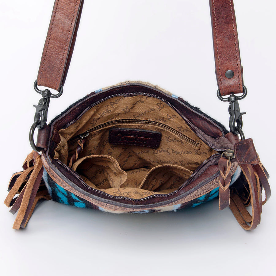 American Darling Signature Crossbody Hand Tooled Saddle Blanket Genuine Leather Women Bag Western Handbag Purse