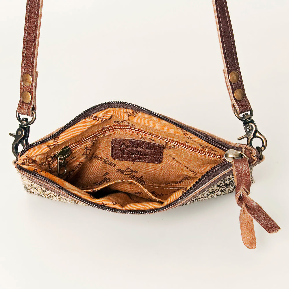 American Darling Small Crossbody Hair On Genuine Leather Western Women Bag Handbag Purse | for Cute