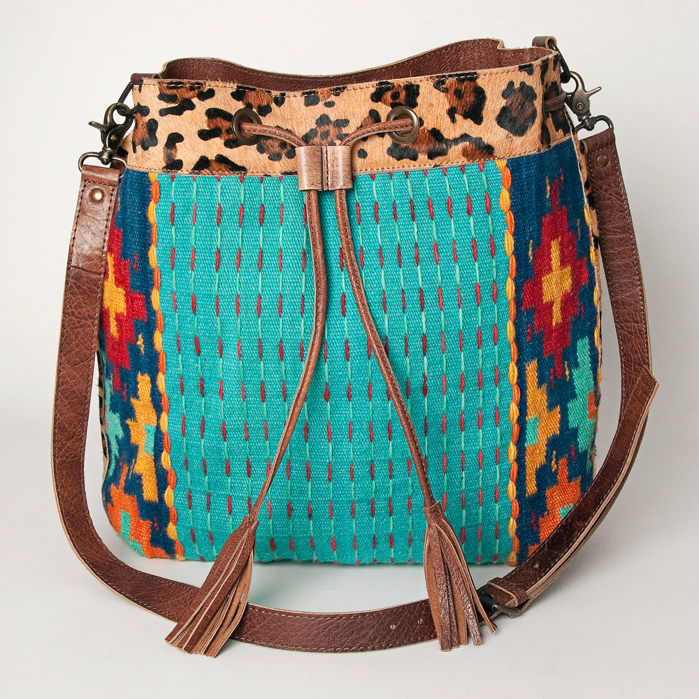 American Darling Hobo Saddle Blanket Hair Genuine Leather Western Women Bag Handbag Purse | Travel Bags College Casual