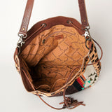 American Darling Hobo Saddle Blanket Hair Genuine Leather Western Women Bag Handbag Purse | Travel Bags College Casual