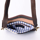 Ohlay Bags KBK113 Clutch Hand Tooled Hair-On Genuine Leather Women Bag Western Handbag Purse