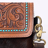 Ohlay Bags KBK113 Clutch Hand Tooled Hair-On Genuine Leather Women Bag Western Handbag Purse