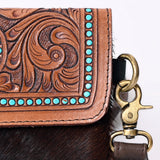 Ohlay Bags KBK113 Clutch Hand Tooled Hair-On Genuine Leather Women Bag Western Handbag Purse