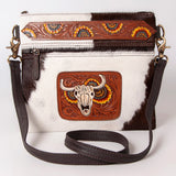 Ohlay Bags KBK114 Clutch Hand Tooled Hair-On Genuine Leather Women Bag Western Handbag Purse