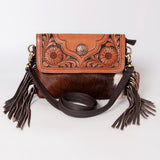 Ohlay Bags KBK123 Clutch Hand Tooled Hair-On Genuine Leather Women Bag Western Handbag Purse