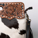 OHLAY SKBA105 Clutch Hand Tooled Hair-On Genuine Leather women bag western handbag purse