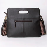 OHLAY KBA106 Clutch Hand Tooled Hair-On Genuine Leather women bag western handbag purse