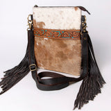 Ohlay Bags KBA109 Cross Body I Hand Tooled Hair-On Genuine Leather Women Bag Western Handbag Purse