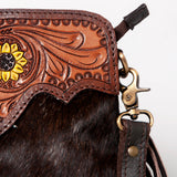 Ohlay Bags KBA121 Cross Body I Hand Tooled Hair-On Genuine Leather Women Bag Western Handbag Purse