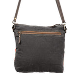 OHLAY KB395 Cross Body Upcycled Wool Upcycled Canvas Genuine Leather women bag western handbag purse