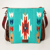 American Darling Cross Body Hand Tooled Saddle Blanket Genuine Leather Western Women Bag Handbag Purse | Crossbody for Cute