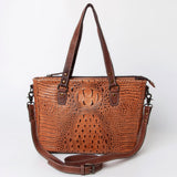 American Darling Tote Crocodile Embossed Genuine Leather Western Women Bag Handbag | for Cute Laptop