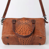 American Darling Tote Crocodile Embossed Genuine Leather Western Women Bag Handbag | for Cute Laptop