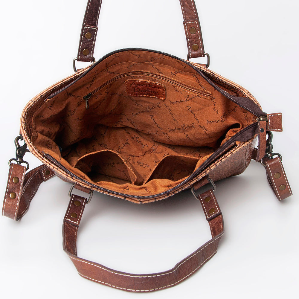 American Darling Tote Crocodile Embossed Genuine Leather Western Women Bag Handbag | for Cute Laptop