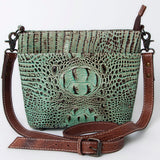 American Darling Cross Body Crocodile Embossed Genuine Leather Western Women Bag Handbag | for Cute Laptop