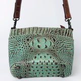American Darling Cross Body Crocodile Embossed Genuine Leather Western Women Bag Handbag | for Cute Laptop