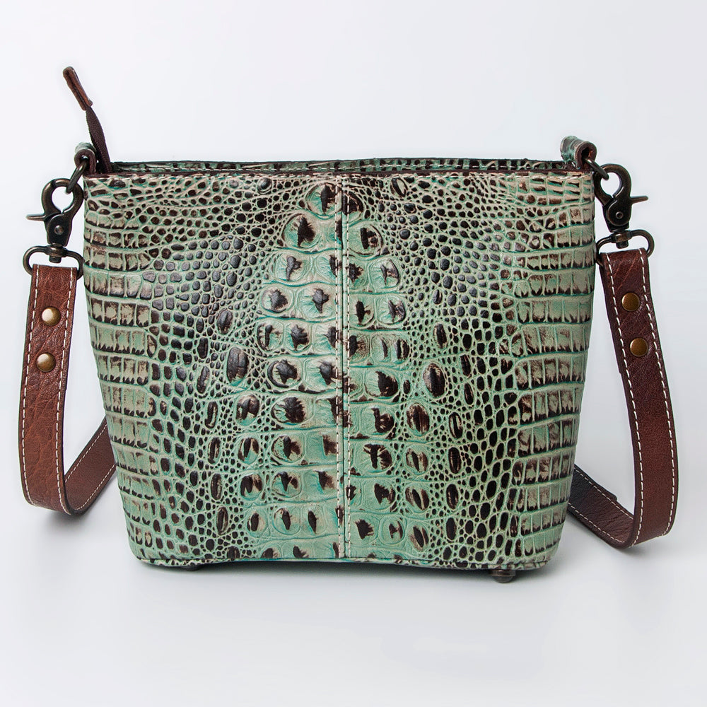 American Darling Cross Body Crocodile Embossed Genuine Leather Western Women Bag Handbag | for Cute Laptop