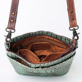 American Darling Cross Body Crocodile Embossed Genuine Leather Western Women Bag Handbag | for Cute Laptop