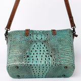 American Darling Tote Crocodile Embossed Genuine Leather Western Women Bag Handbag | for Cute Laptop