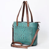 American Darling Tote Crocodile Embossed Genuine Leather Western Women Bag Handbag | for Cute Laptop