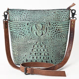 American Darling Cross Body Crocodile Embossed Genuine Leather Western Women Bag Handbag Purse | Crossbody for Cute