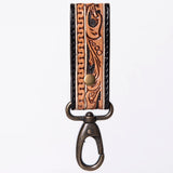 American Darling ADKR210A Hand Tooled Carved Genuine Leather Keyring