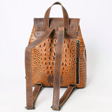 American Darling Backpack Crocodile Embossed Genuine Leather Western Women Bag Handbag Purse | Backpack for Women | Laptop Backpack
