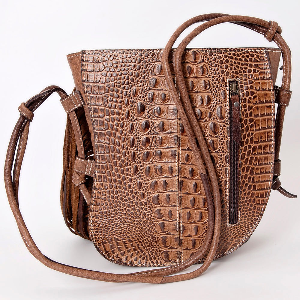 American Darling Tote Crocodile Embossed Genuine Leather Western Women Bag Handbag | for Cute Laptop