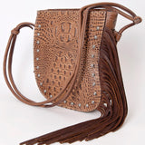 American Darling Tote Crocodile Embossed Genuine Leather Western Women Bag Handbag | for Cute Laptop